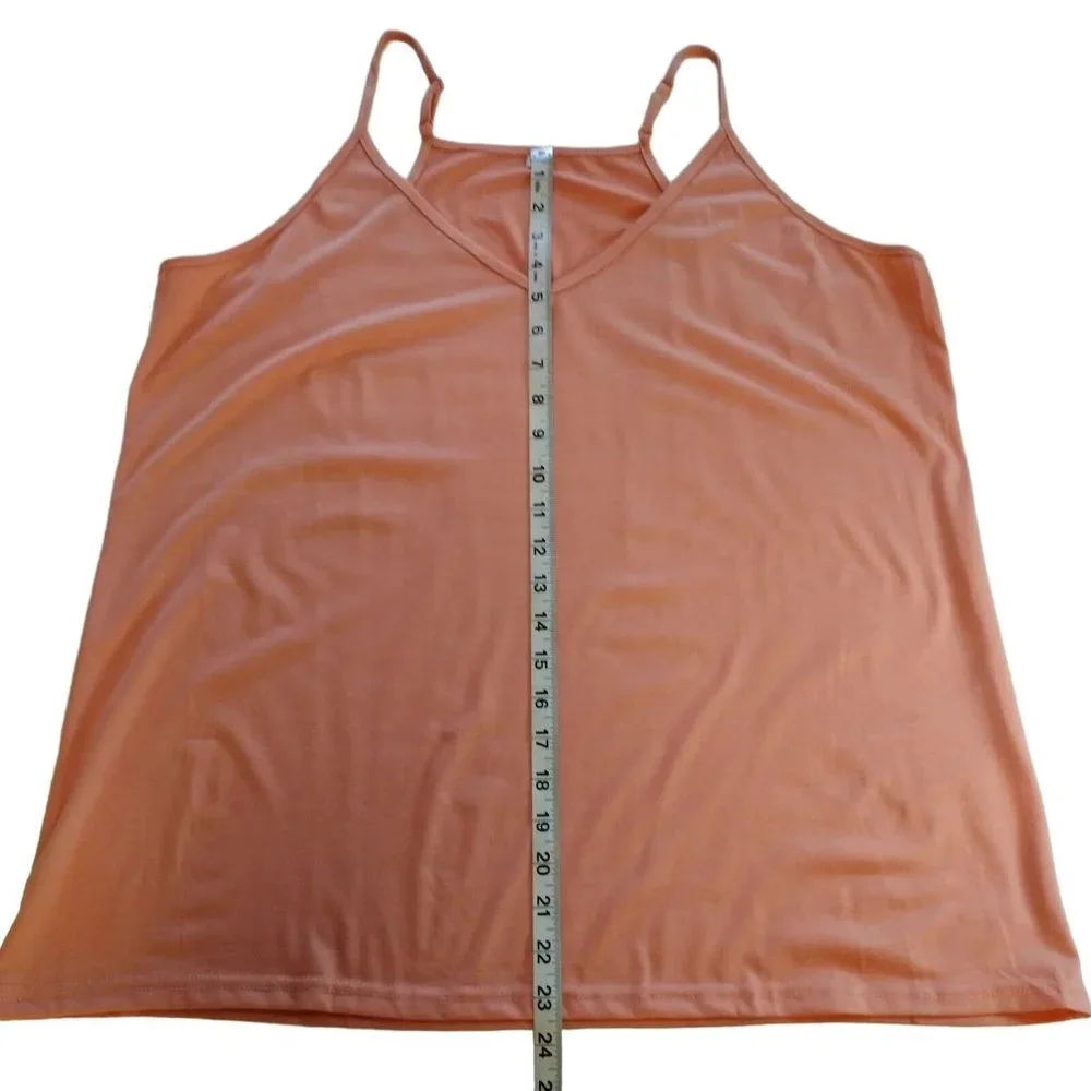 Women's XL Camisole Peach With Adjustable Straps - Picture 4 of 6